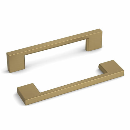 Haliwu 10 Pack Cabinet Handles 3-3/4 Inch Hole Center Champagne Bronze