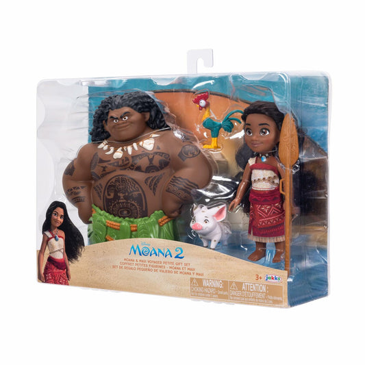 Disney Moana 2-Piece Doll Set Moana & Maui 6-Inch with Pua & Hei Hei