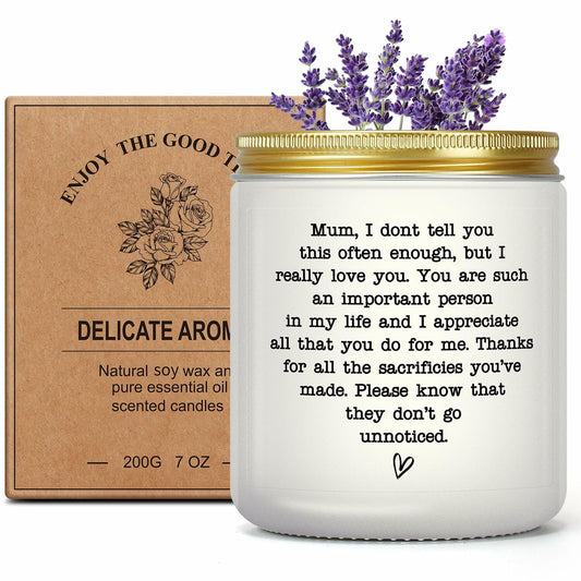 Scented Candles Gift for Mom Grandma Aunt Relaxing Present Thoughtful Gift