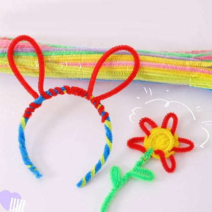 CertBuy 1600PCS Colorful Pipe Cleaners Chenille Stems 10 Colors Bulk Craft