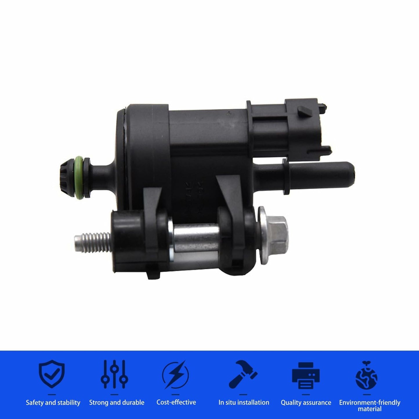 Yonput Car Vapor Canister Purge Valve Durable Vacuum Vent Valve Black