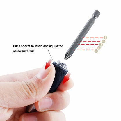 PANSHIYON Cam Lock Assembly Tool Magnetic 1/4" Hex Shank PH2 Bit