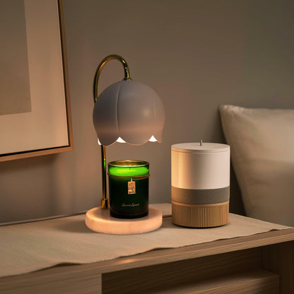 LunaLoved Candle for Tarot The Hermit, Juniper Lavender Scented Candles, GREEN