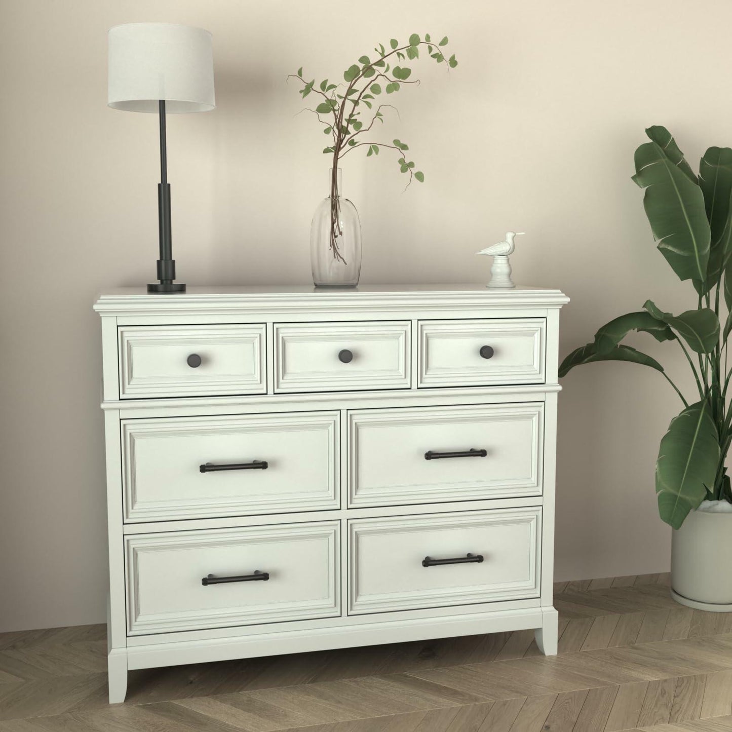 homdiy 10 Pack Matte Black Cabinet Handles 5 Inch Hole Center Zinc Alloy