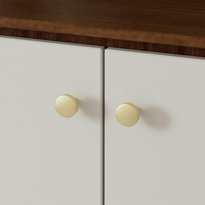 goldenwarm 5 Pack Gold Aluminium Alloy Cabinet Knobs for Drawers