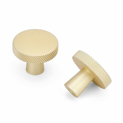 goldenwarm 5 Pack Gold Aluminium Alloy Cabinet Knobs for Drawers
