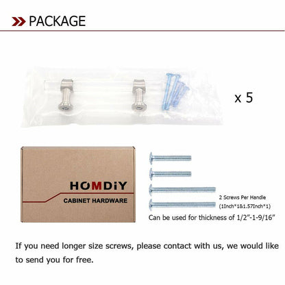 homdiy 10 Pack 5 Inch Cabinet Pulls Brushed Brass Gold Kitchen Handles