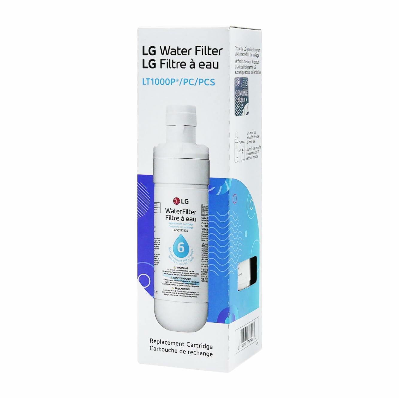 [Like New] LG LT1000P Refrigerator Water Filter 6 Month 200 Gallon Capacity White