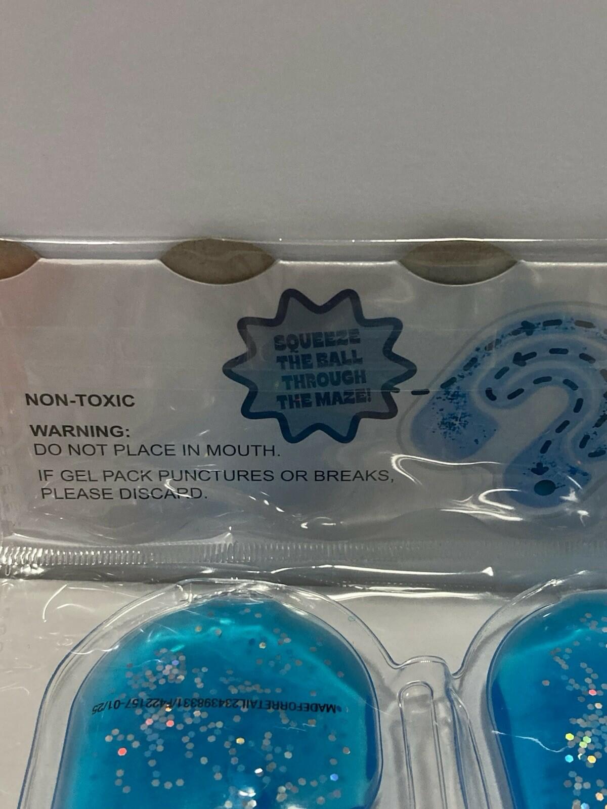 Target Bullseye Playground Sensory Gel Maze Fidget Toys Set of 2 Multicolor