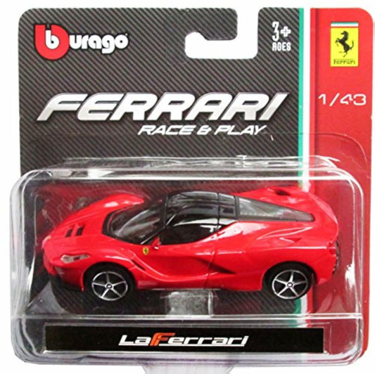 Bburago 1:43 LaFerrari Race & Play Diecast Model Car