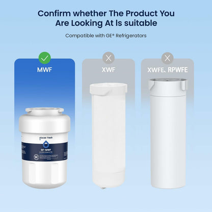 [Like New] GLACIER FRESH Replacement MWF Refrigerator Water Filters 3 Pack SmartWater