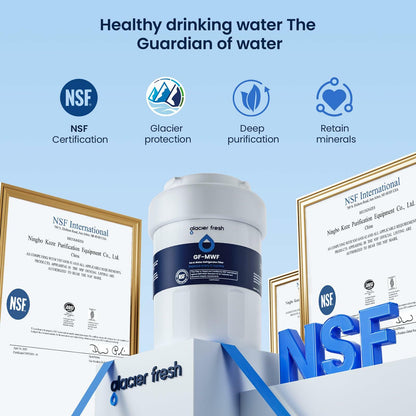 [Like New] GLACIER FRESH Replacement MWF Refrigerator Water Filters 3 Pack SmartWater