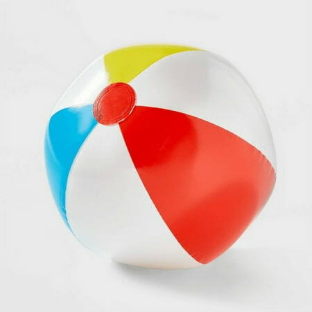 Sun Squad Classic Beach Ball 14" - Pool Game Toy for Ages 2+ Years
