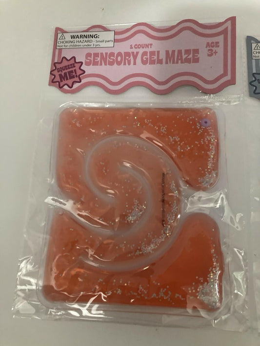 Target Bullseye Playground Sensory Gel Maze Fidget Toys Set of 2 Multicolor