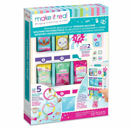 Make It Real Snackers Bracelet Kit Vending Machine Girls Kids 8+