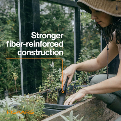 Fiskars Eco Transplanter Narrow Curved Spade Ergonomic Handle UV Resistant