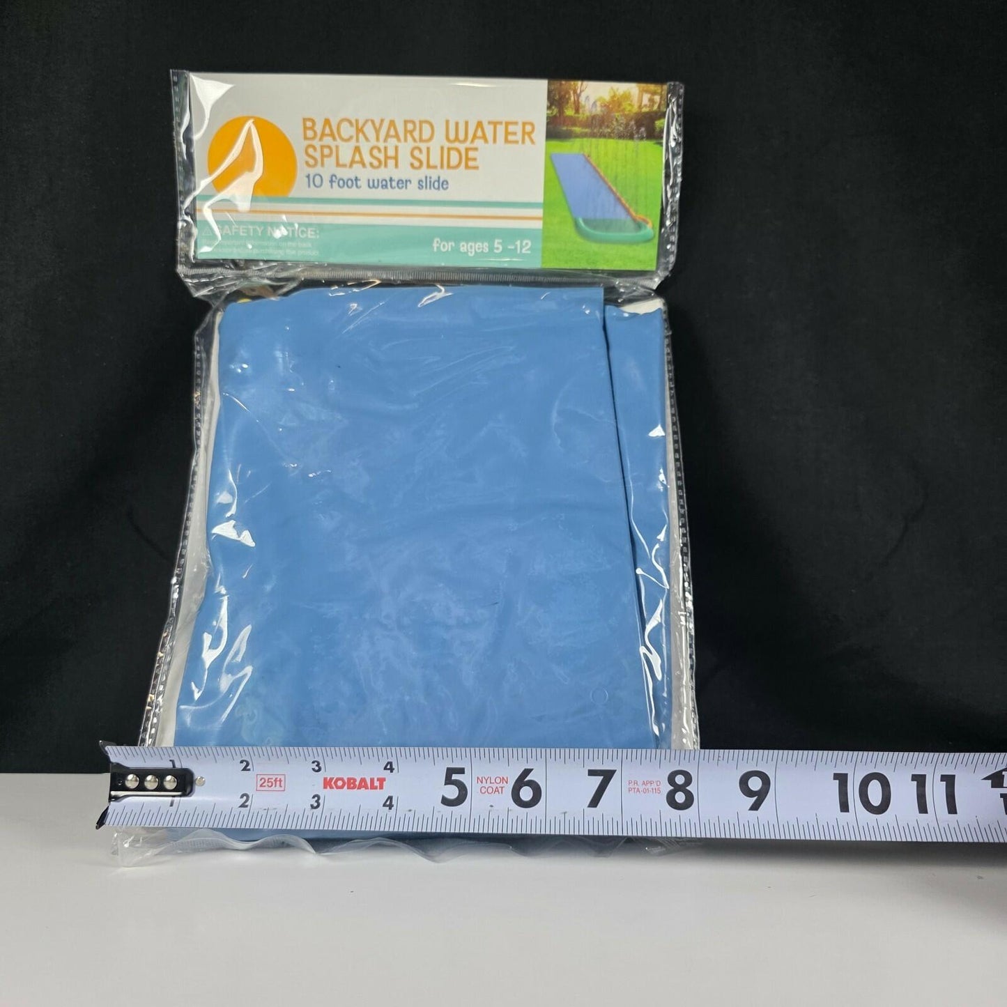 Unbranded Backyard Water Splash Slide 10ft Inflatable Outdoor Fun Toy