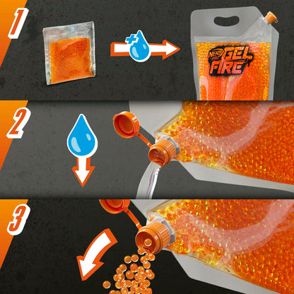 Nerf Pro Gelfire Refill 10,000 Dehydrated Gelfire Rounds Ammo