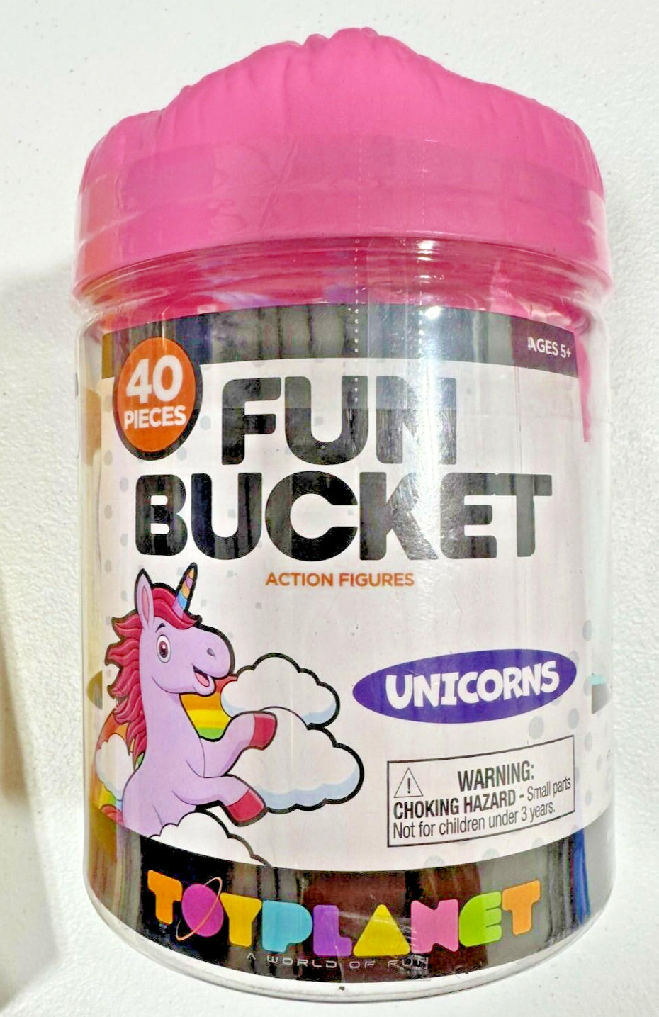 Fun Bucket Toy Planet Fun Bucket Unicorn Set 40pc Figures Playset