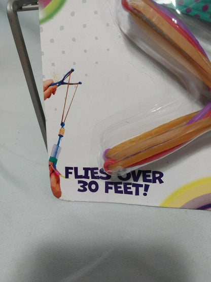 [Like New] Big Time Toys LED Flyer Flying Toy 2 Launchers Battery Included Plastic