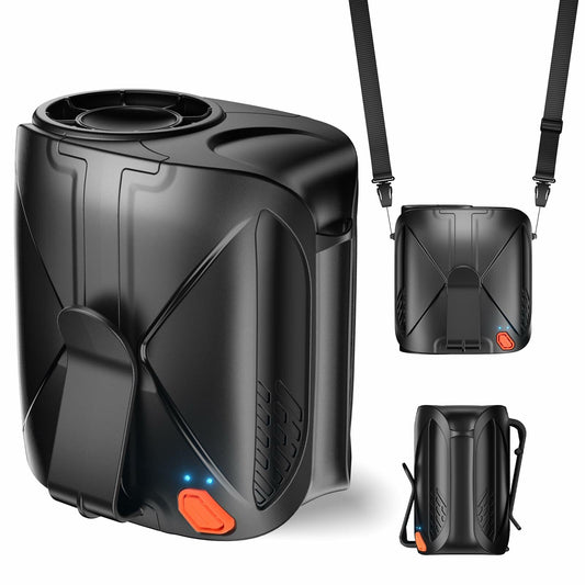VOSFEEL 2025 Portable Waist Fan 10000mAh 6 Speeds 16000RPM Black