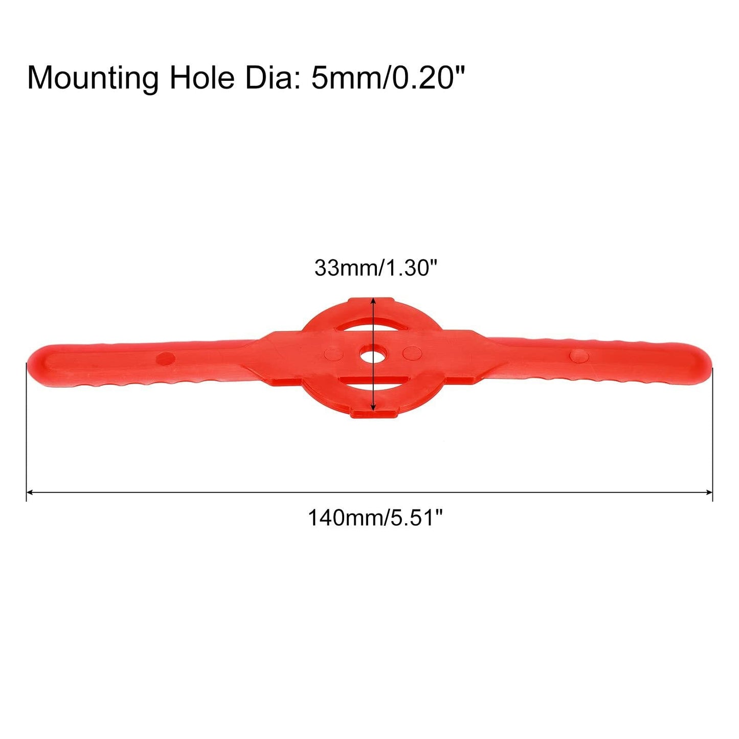 Uxcell 10pcs Plastic Trimmer Blades Replacement for Cordless Grass Cutter