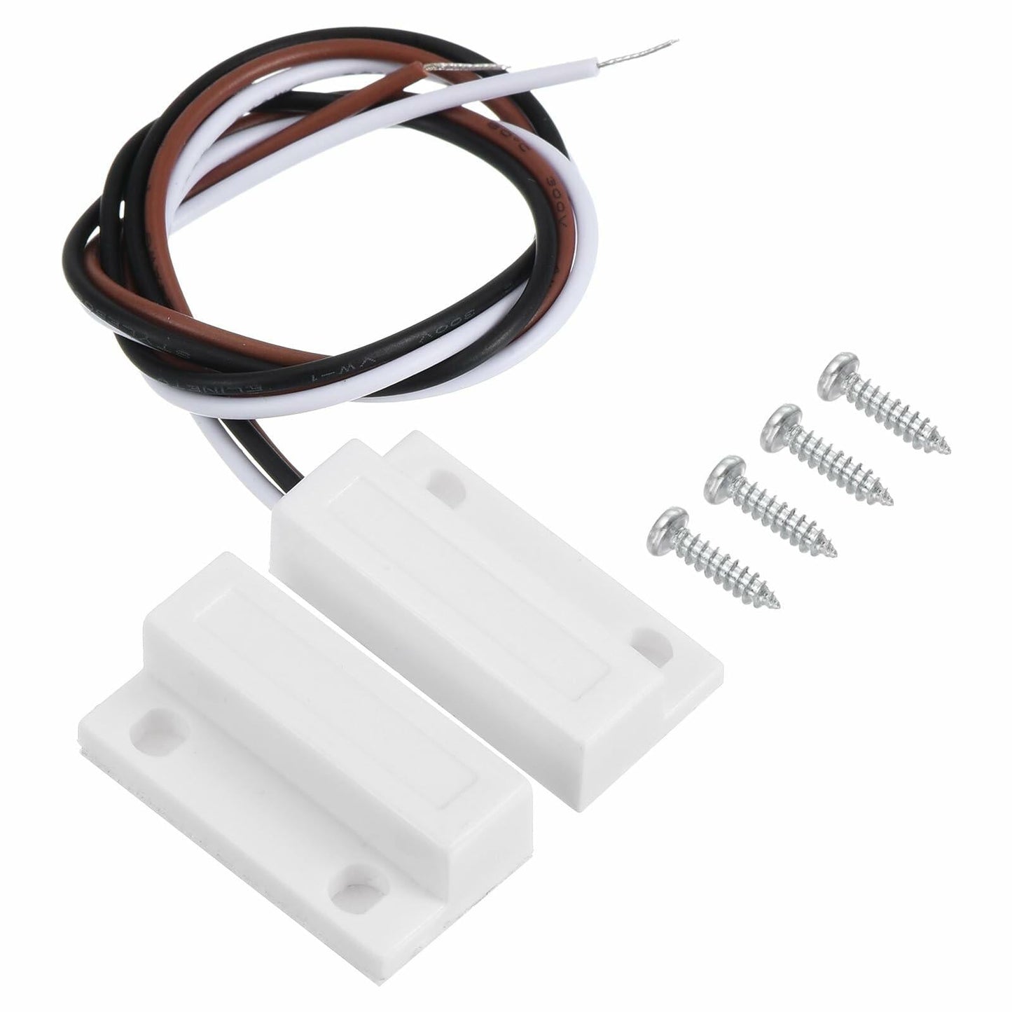 PATIKIL Magnetic Reed Switch Wired Surface-Mounted Door Window Contact White