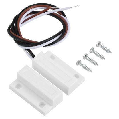 PATIKIL Magnetic Reed Switch Wired Surface-Mounted Door Window Contact White
