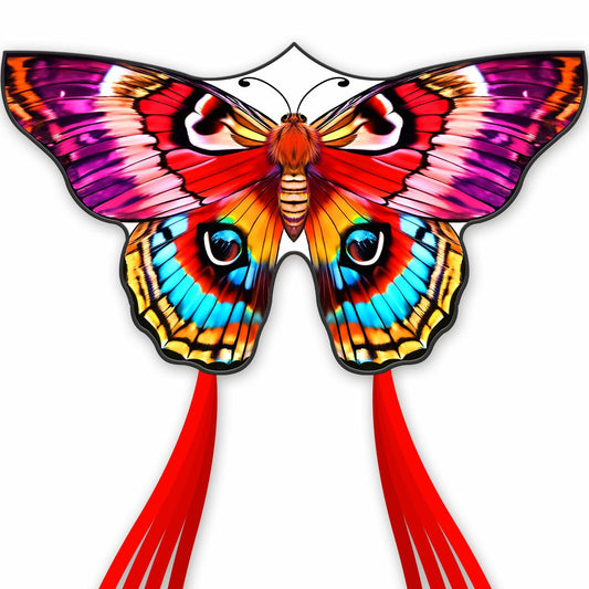 DoinFly Butterflys Kids Kite Easy Fly w/ 328ft Line & Winder Red 1 Pack