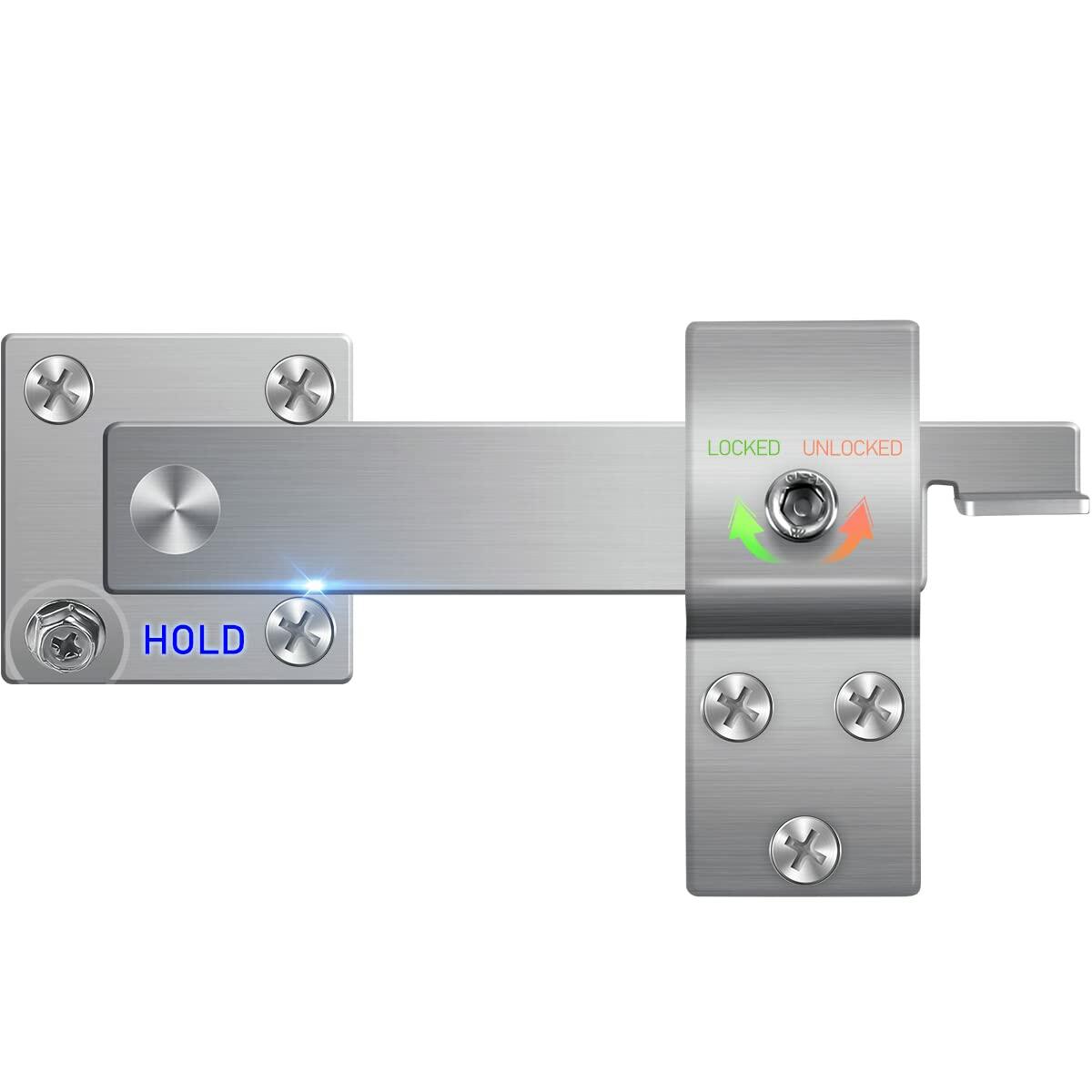 Bdmetals 6" Stainless Steel Heavy Duty Gate Latch Antirust Silver