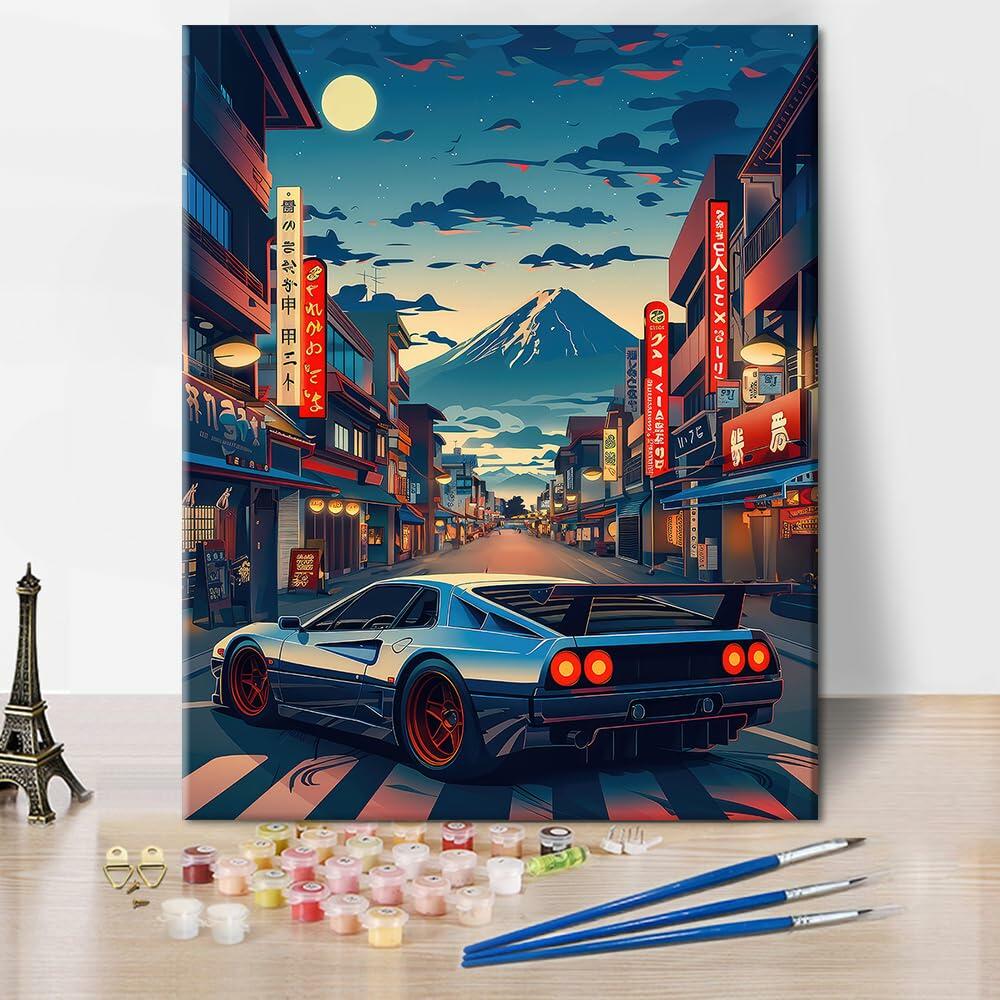 TUMOVO Paint by Number Kit for Adults 16x20 Puppy Shih Tzu DIY Painting Art