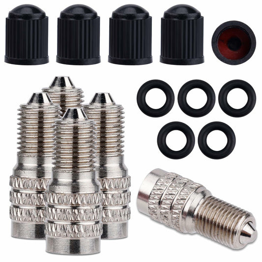 NQEUEPN 5pcs Double Seal Valve Stem Caps High Pressure Tire Valve Caps