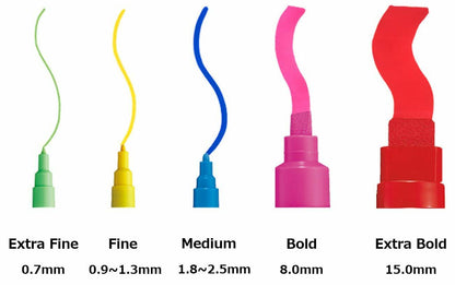 ACEPORTE POSCA Paint Marker Pen Set 10 Silver Medium Point Odorless