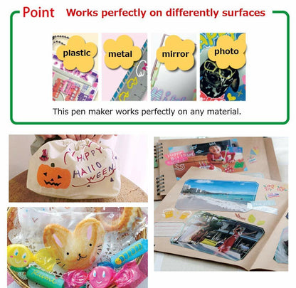 ACEPORTE POSCA Paint Marker Pen Set 10 Silver Medium Point Odorless