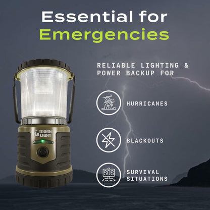 Tough Light USB Rechargeable Camping Lantern 400 Lumens 6000mAh Mud