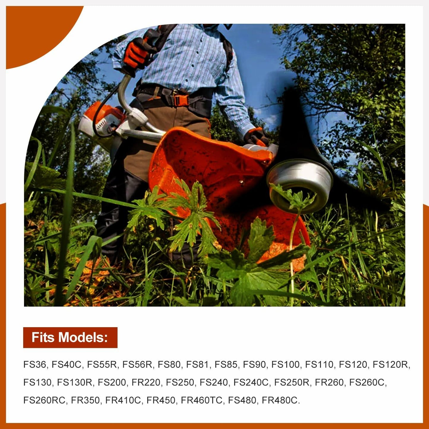 Jaruika Blade Adapter Replacement for Stihl String Trimmers Brush Cutter Silver