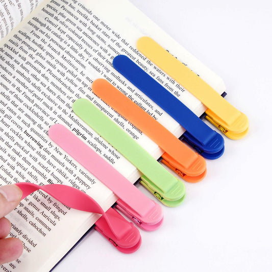 POUWANS Automatic Silicone Bookmarks 6pcs Style-c Book Accessories