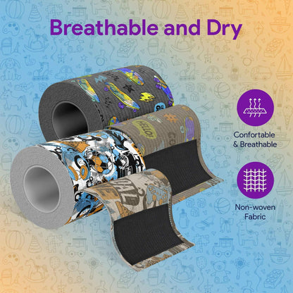 Elastic Bandage Wrap Self Closure 3"x180" Compression Sports Wrap 2 Pack