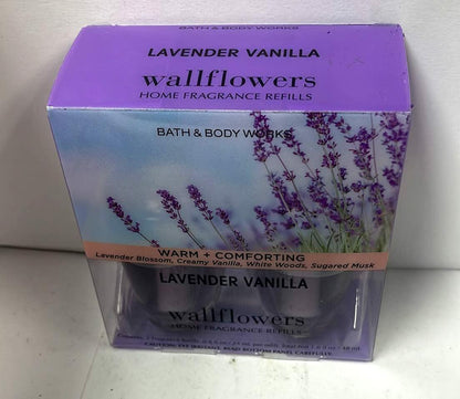Bath & Body Works Lavender Vanilla Odor Eliminating Wallflowers 2-Pack 0.8oz