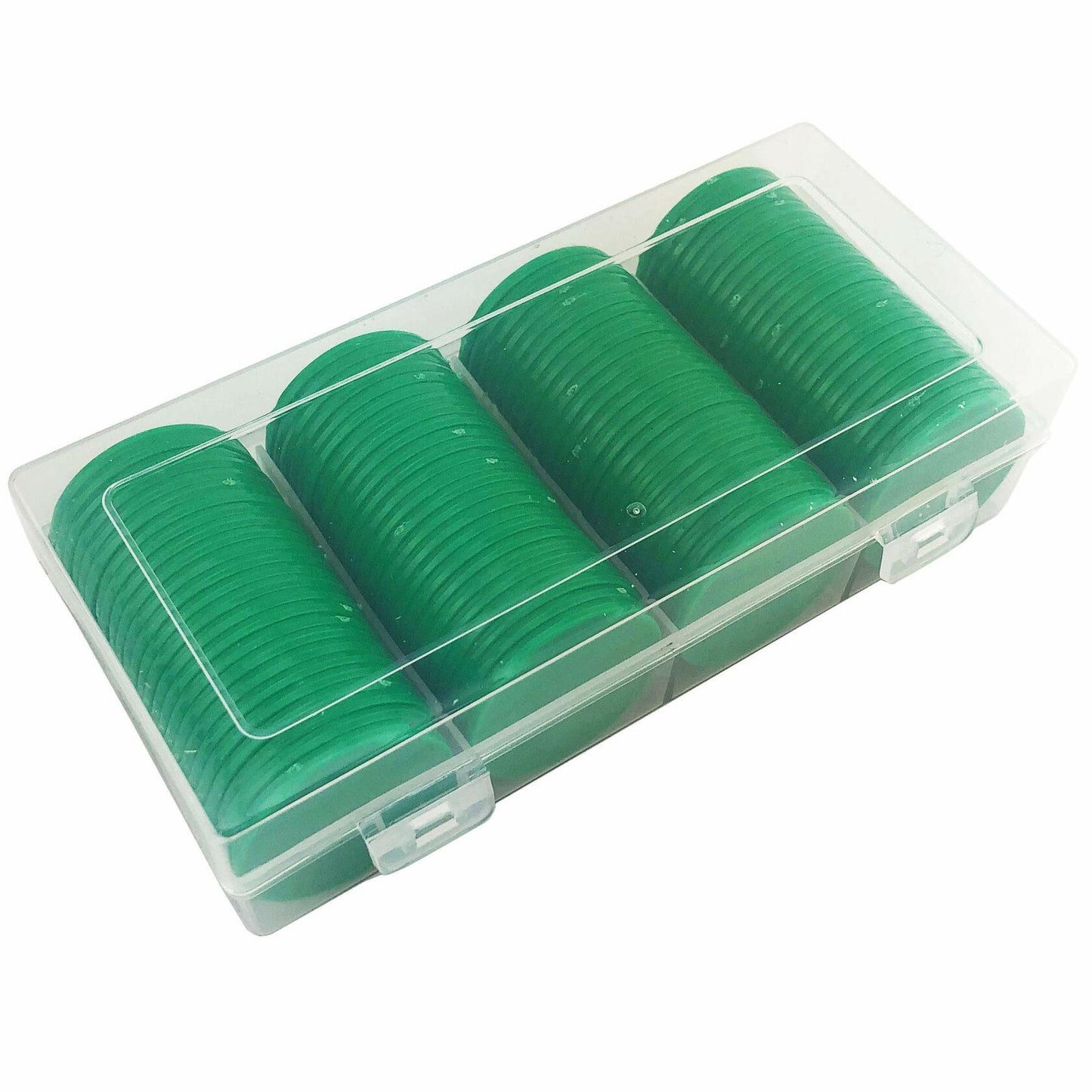 Smartdealspro Poker Chips 1.5in Opaque Plastic Game Tokens 100 Count Green