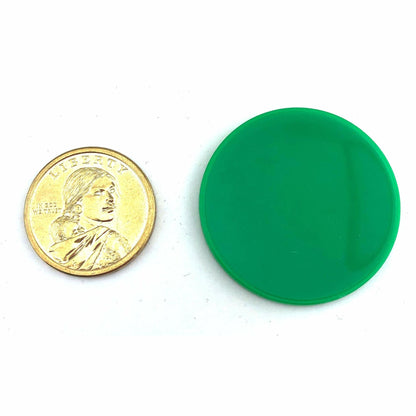 Smartdealspro Poker Chips 1.5in Opaque Plastic Game Tokens 100 Count Green
