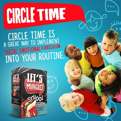 FUN TRIBE Let's Mingle Conversation Starters Game for Kids Ages6+ School Edition