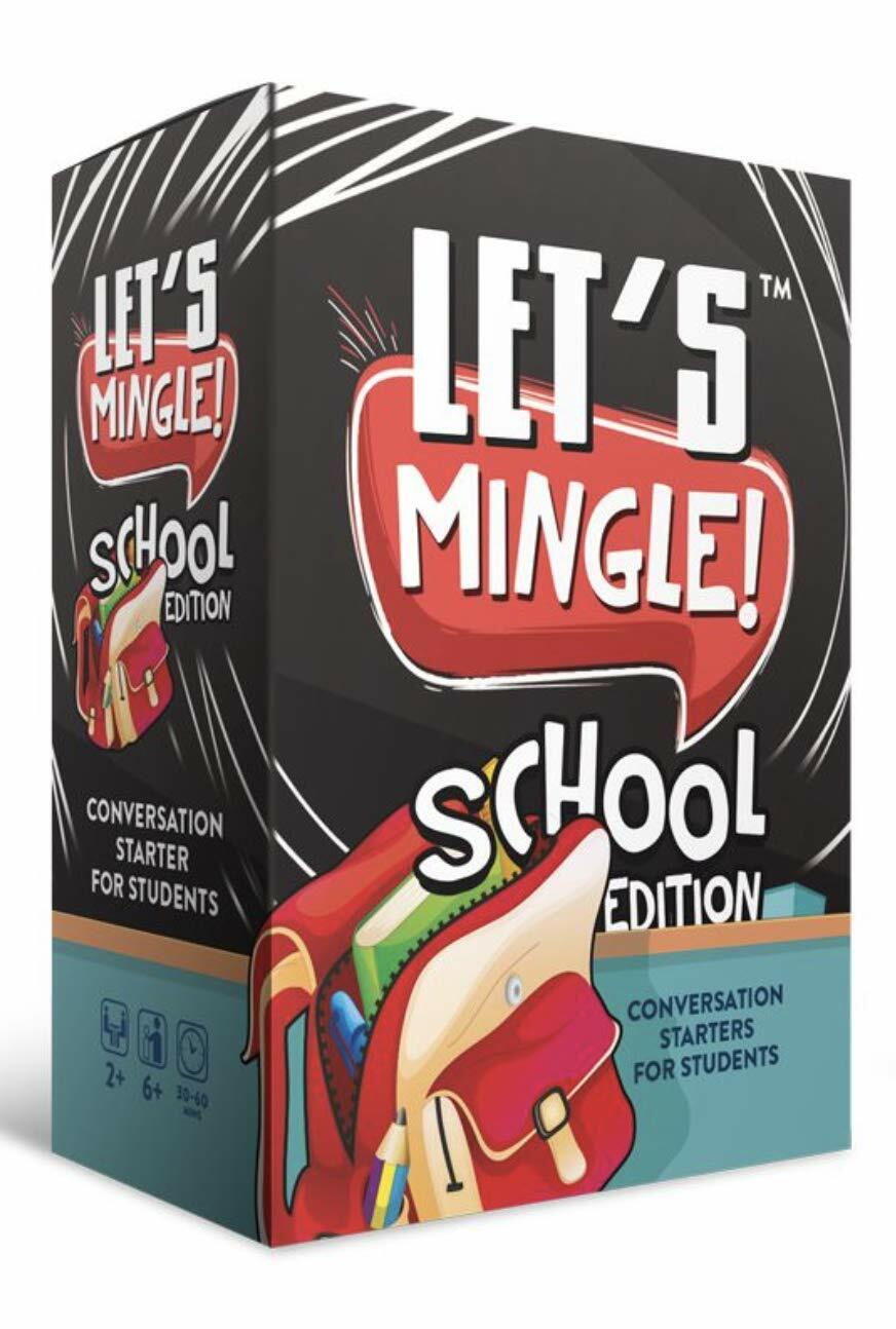 FUN TRIBE Let's Mingle Conversation Starters Game for Kids Ages6+ School Edition