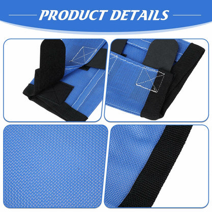 Bulyoou Set of 8 Mesh Fly Boots for Horse Breathable Adjustable Orange Purple