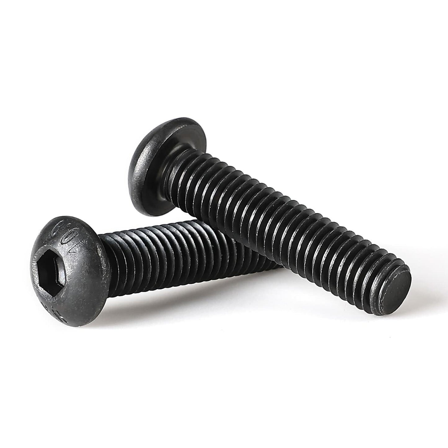 NIULUNBAO M8-1.25x45mm Button Head Socket Cap Screws Black Oxide 10pcs