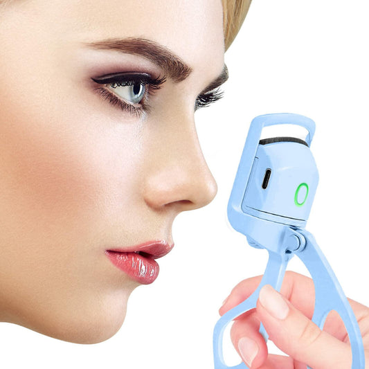 AIQIUSHA Heated Eyelash Curler Rechargeable 2 Modes Blue Size Blue