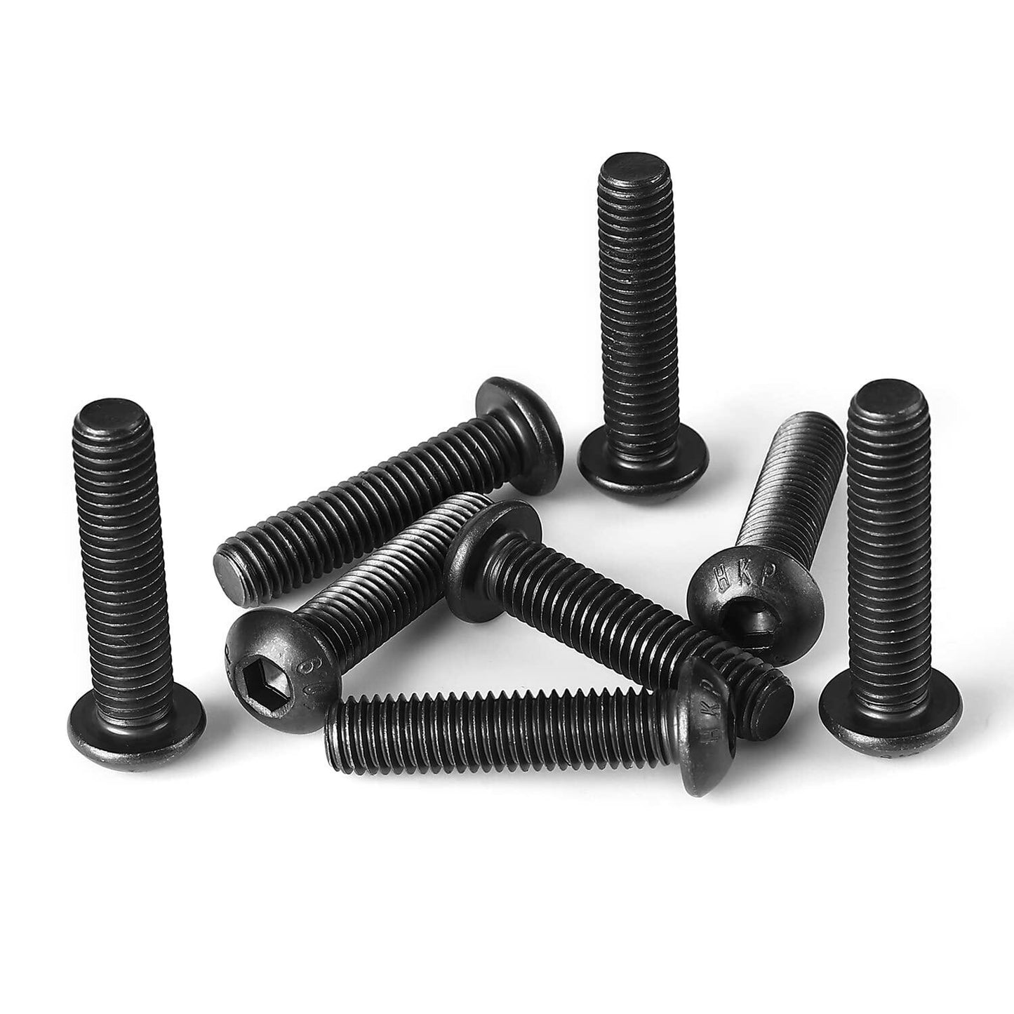 NIULUNBAO M8-1.25x45mm Button Head Socket Cap Screws Black Oxide 10pcs