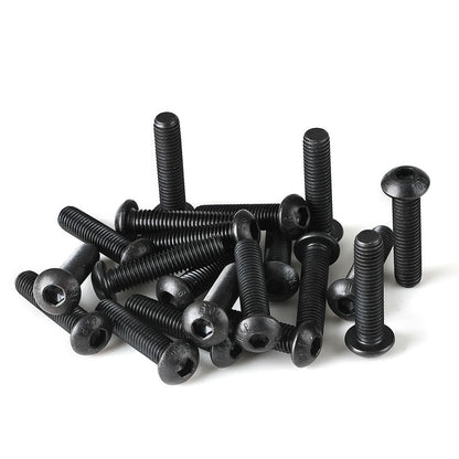 NIULUNBAO M8-1.25x45mm Button Head Socket Cap Screws Black Oxide 10pcs