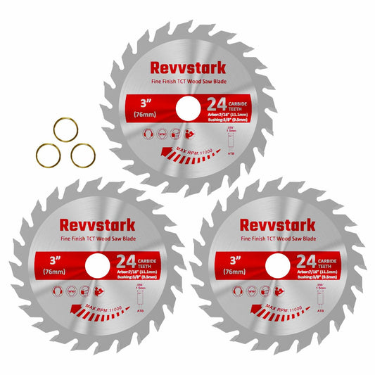 3 Pack TCT Circular Saw Blades 7-1/4in 40T 5/8" Arbor Fit Dewalt Ryobi