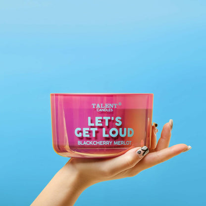 TALENT CANDLES Enjoy Scented Soy Jar Candle 3 Wicks Large Dark Cherry Merlot